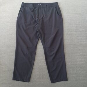 Fabletics Golf Pants Mens 38x28 Black Tapered Leg Stretch Casual Lightweight